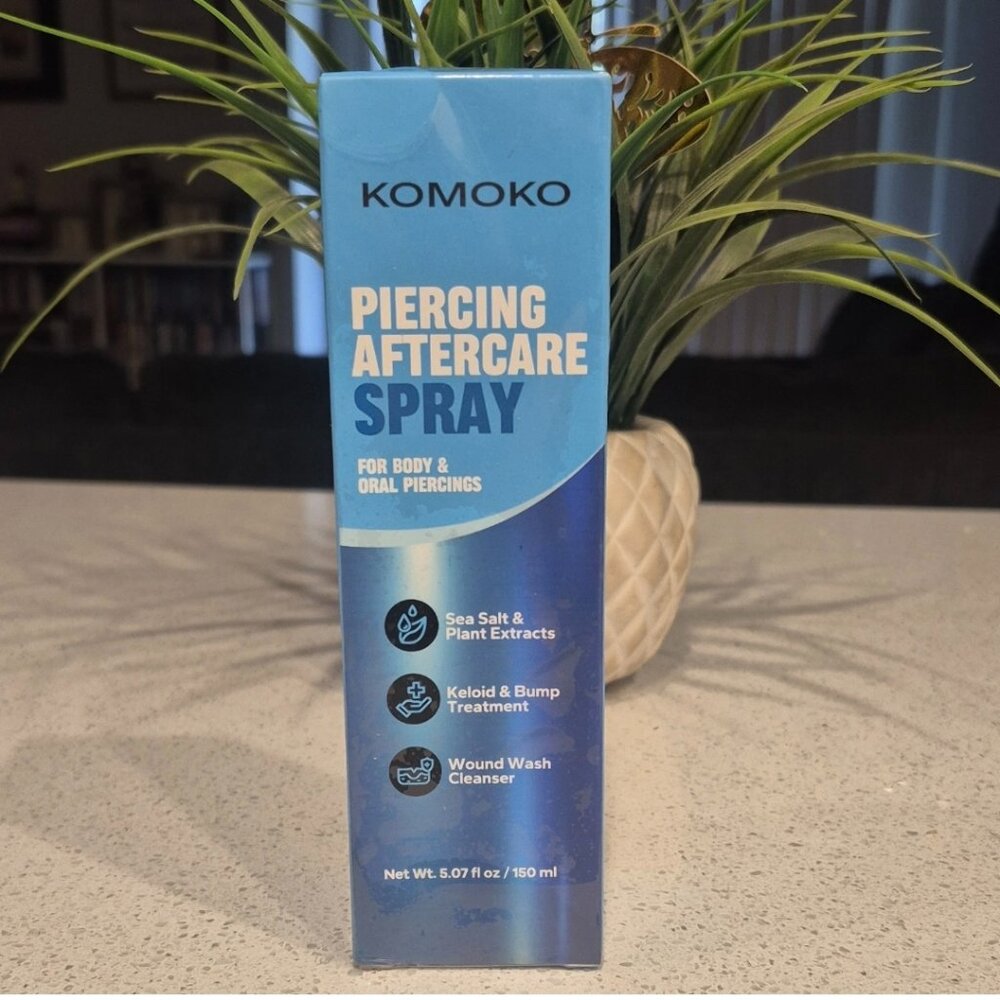 Komoko Piercing Aftercare Spray Body & Oral Sea Salt Plant Extracts 150ml